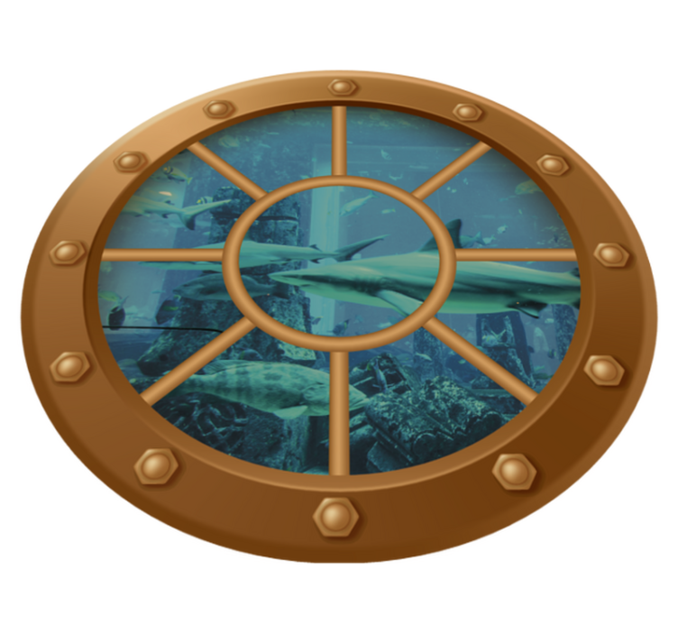 Tapis vinyle plantes vue sous-marine - TenStickers