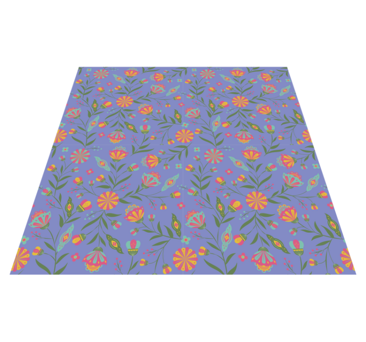 Tapis vinyle plantes design mignon pour enfants - TenStickers