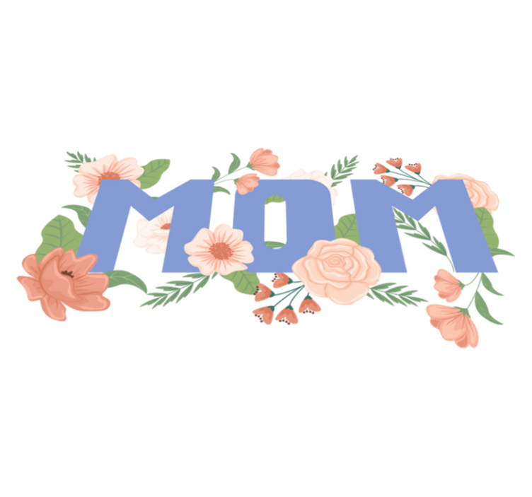 Tapis vinyle plantes illustration florale fête des mères - TenStickers