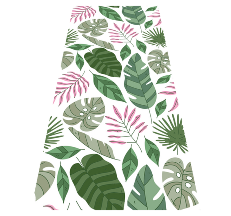 Tapis vinyle plantes jardin tropical minimaliste - TenStickers