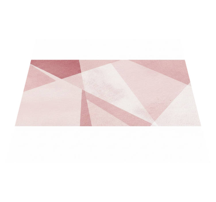 Tapis vinyle géométrique vert d'eau pastel - TenStickers