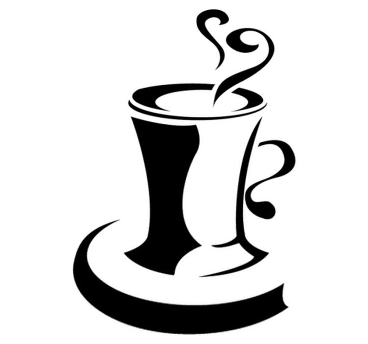 Tapis vinyle cuisine café avec cœur - TenStickers