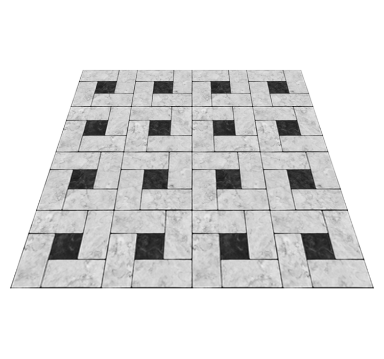 Tapis vinyle salle à manger carreaux décoratifs - TenStickers