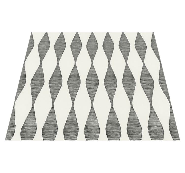 Tapis vinyle cuisine motif ikaat beige rabaul - TenStickers