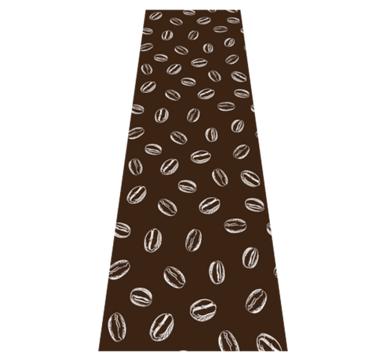 Tapis vinyle cuisine motif café en grains - TenStickers