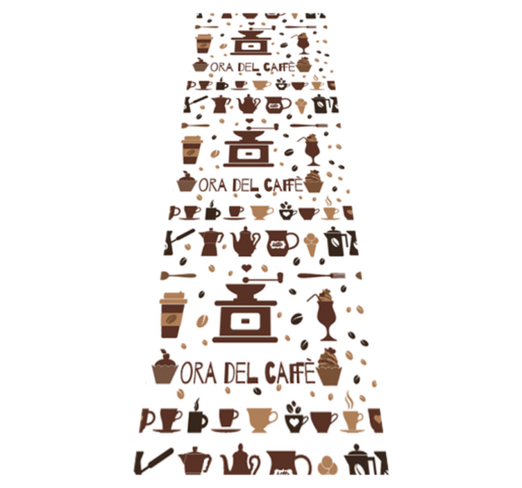 Tapis vinyle cuisine pause café - TenStickers