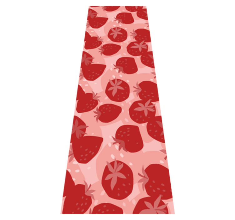 Tapis vinyle cuisine fraises rouges abstraites sans fin - TenStickers