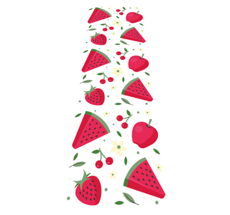 Tapis vinyle cuisine motif de différents fruits - TenStickers