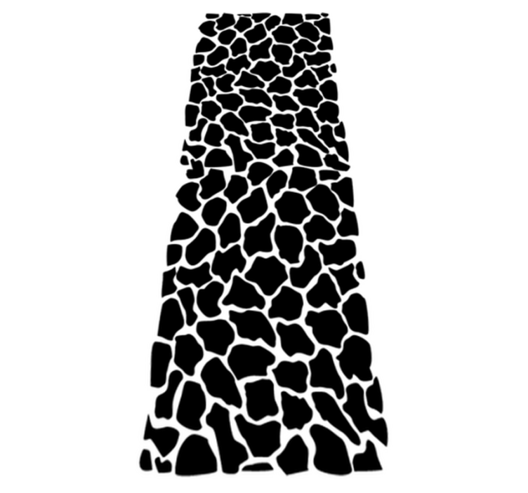 Tapis vinyle salle de bain imprimé girafe - TenStickers