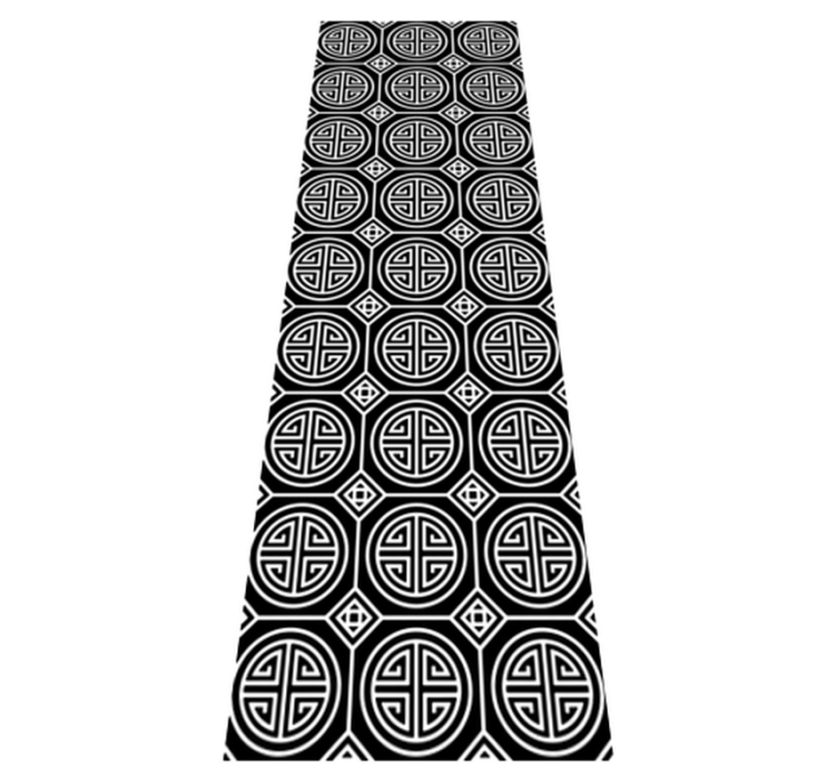 Tapis vinyle salle de bain style minimaliste japonais - TenStickers