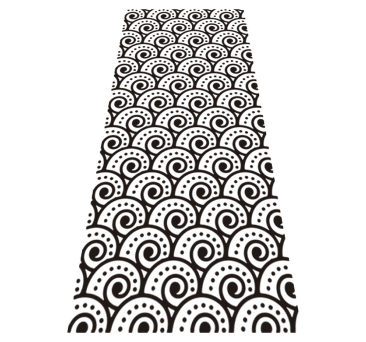 Tapis vinyle salle de bain effet tsunami - TenStickers