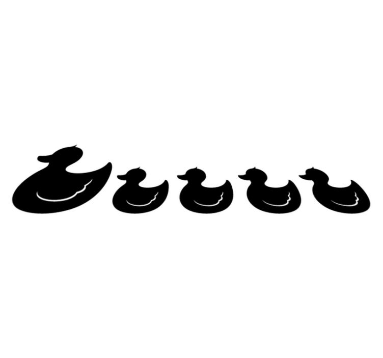 Tapis vinyle salle de bain canard en caoutchouc - TenStickers