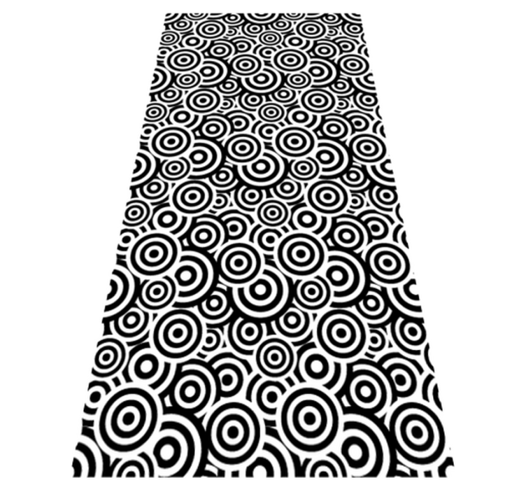 Tapis vinyle salle de bain motif circulaire - TenStickers