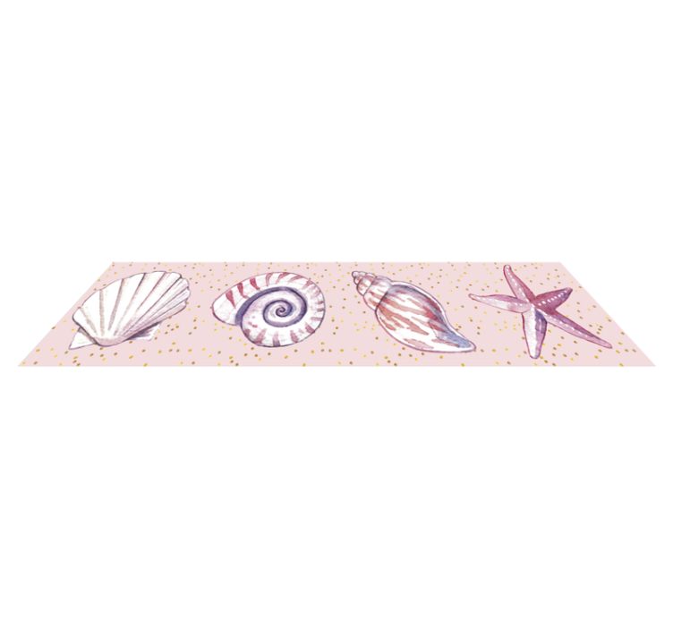 Tapis vinyle salle de bain décor marin - TenStickers