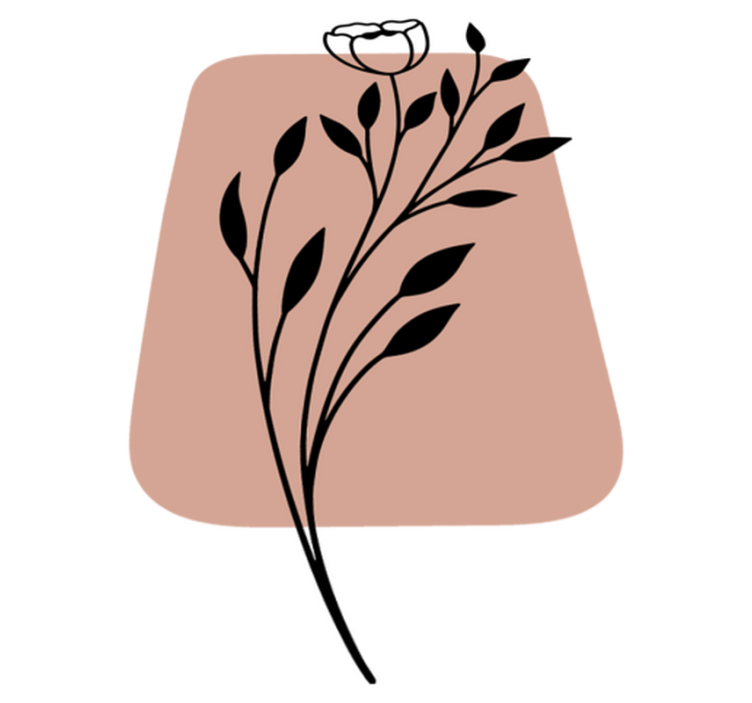 Tapis vinyle plantes accent floral élégant - TenStickers