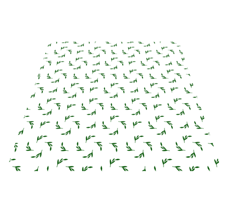 Tapis vinyle plantes illustration de feuilles botaniques - TenStickers