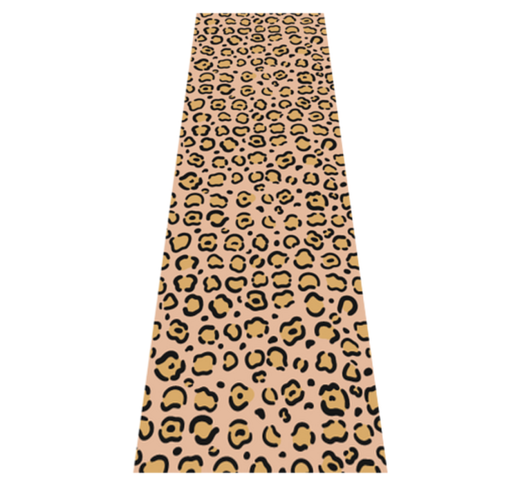 Tapis vinyle motif animal léopard pastel - TenStickers