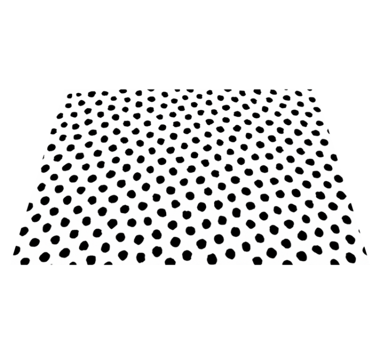 Tapis vinyle motif animal dalmatien noir et blanc - TenStickers