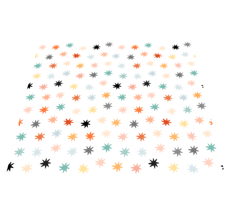 Tapis vinyle étoile motif étoile géométrique - TenStickers