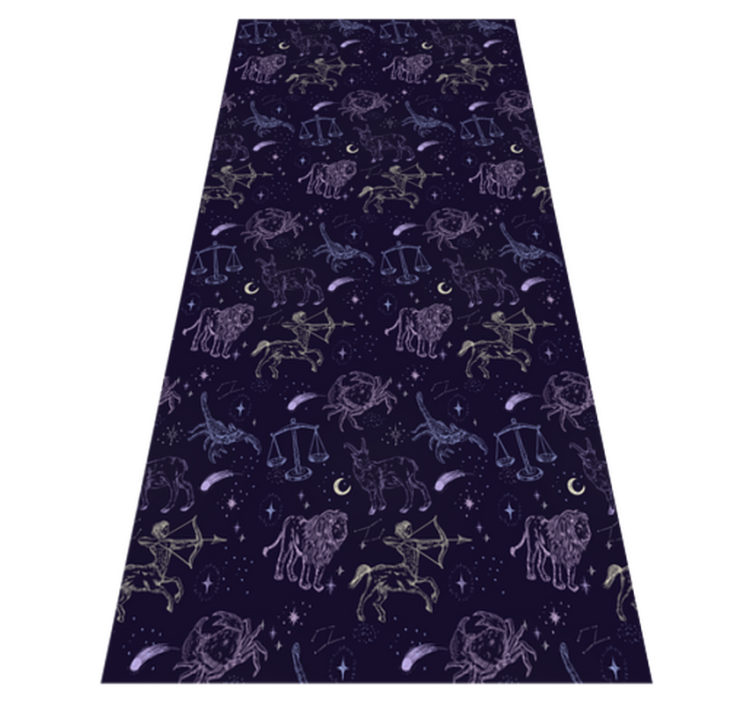 Tapis vinyle étoile motif constellation - TenStickers
