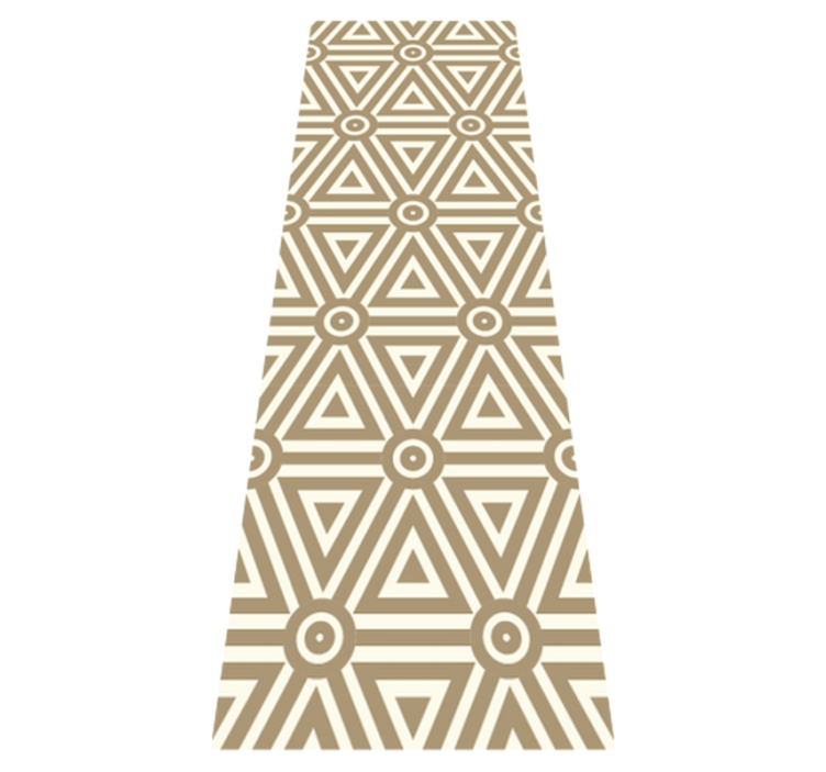 Tapis vinyle géométrique design rétro vintage - TenStickers