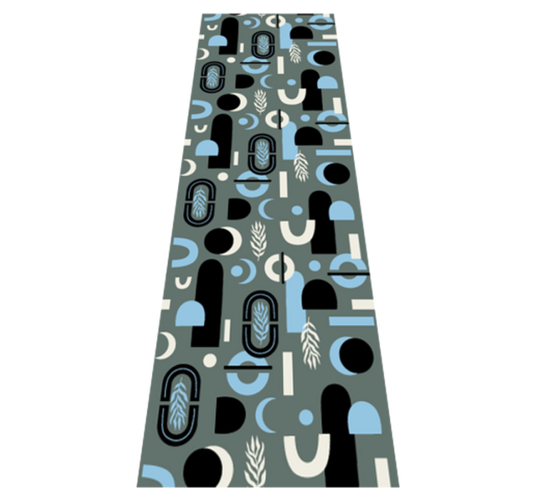Tapis vinyle géométrique fond abstrait - TenStickers