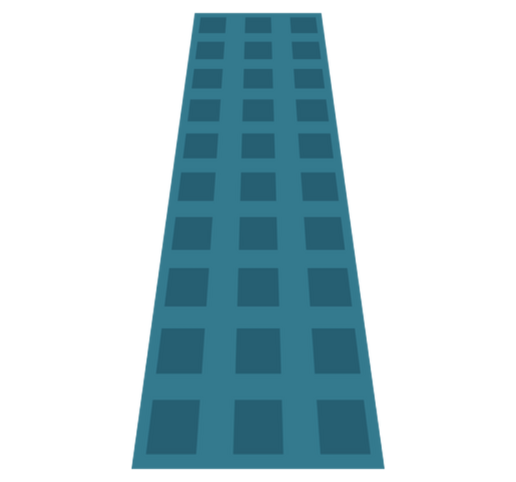 Tapis vinyle géométrique motif bleu à carrés - TenStickers
