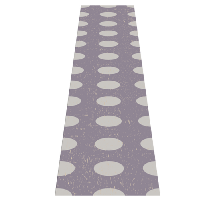 Tapis vinyle géométrique cercles gris et violet - TenStickers
