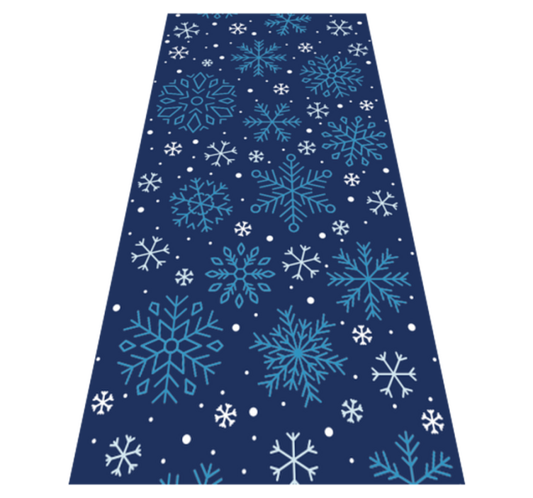 Tapis vinyle noël flocons de neige - TenStickers