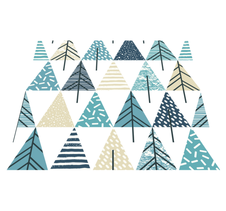 Tapis vinyle chambre motif nordique - TenStickers