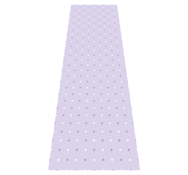Tapis vinyle chambre motif pois violets et blancs - TenStickers