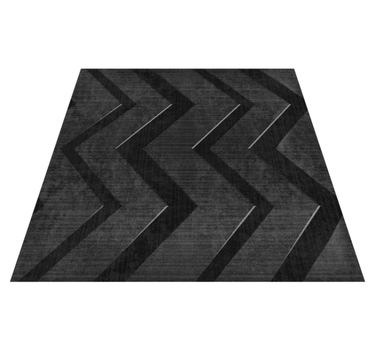 Tapis vinyle chambre rayures acier noir - TenStickers
