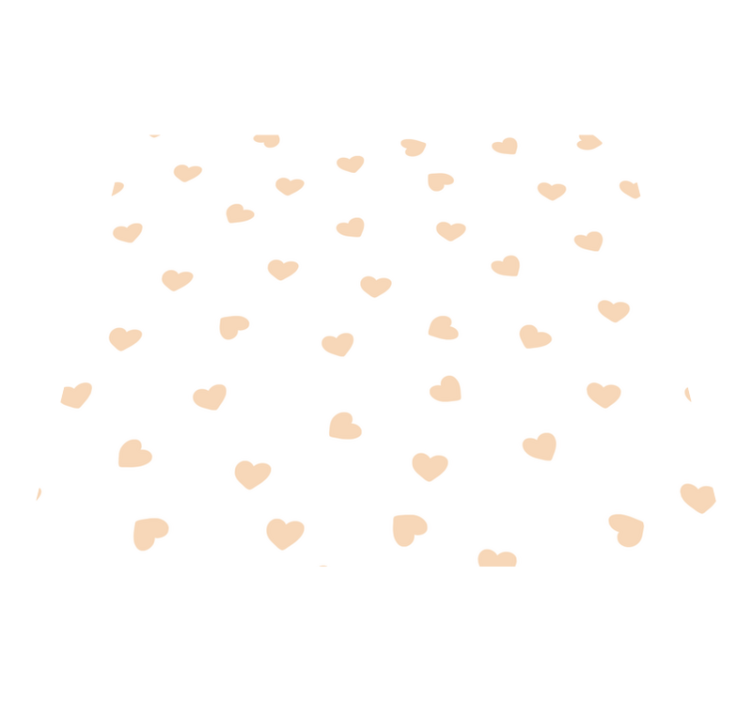 Tapis vinyle chambre petits cœurs - TenStickers