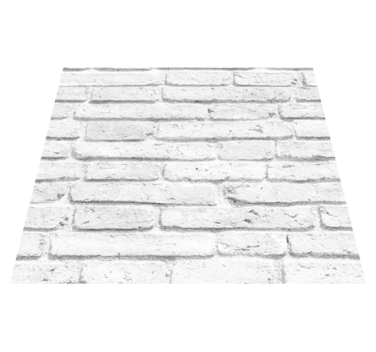Tapis vinyle chambre texture brique blanche - TenStickers