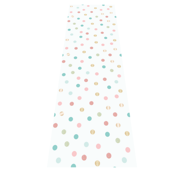 Tapis vinyle chambre motif pois confettis pailletés - TenStickers