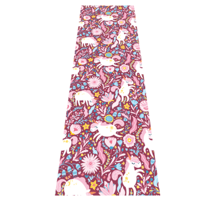 Tapis vinyle chambre motif animal licorne élégant - TenStickers