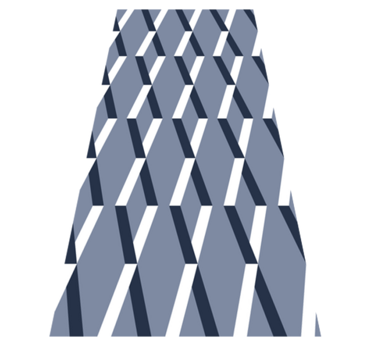 Tapis vinyle chambre 3d losanges - TenStickers