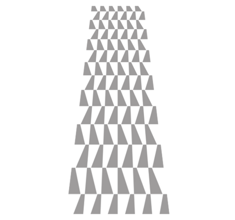 Tapis vinyle chambre triangles gris - TenStickers