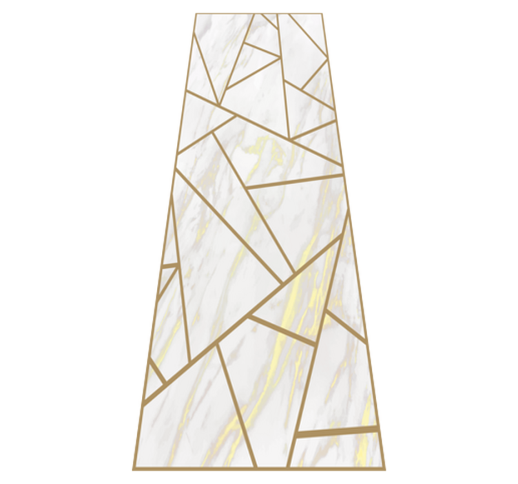 Tapis vinyle chambre mosaïque géométrique marbre - TenStickers