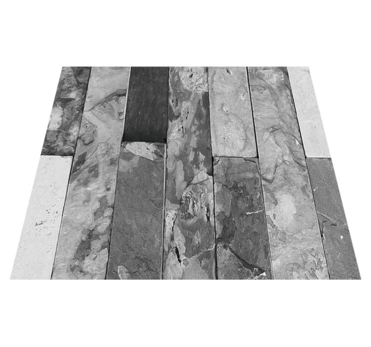 Tapis vinyle chambre briques gris foncé - TenStickers