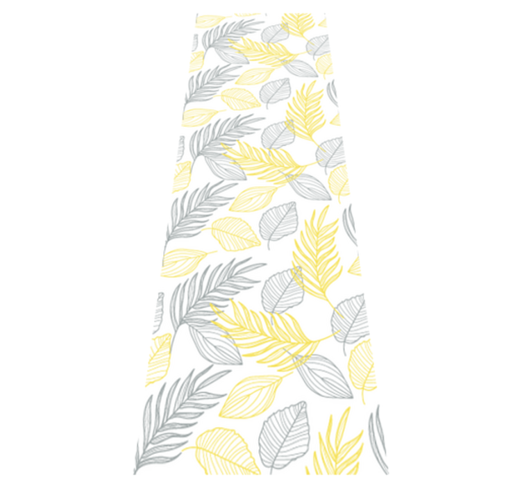 Tapis vinyle chambre feuillage pantone - TenStickers