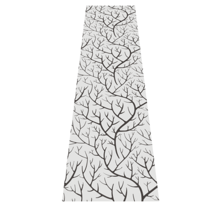 Tapis vinyle chambre branches grises avec oiseaux - TenStickers