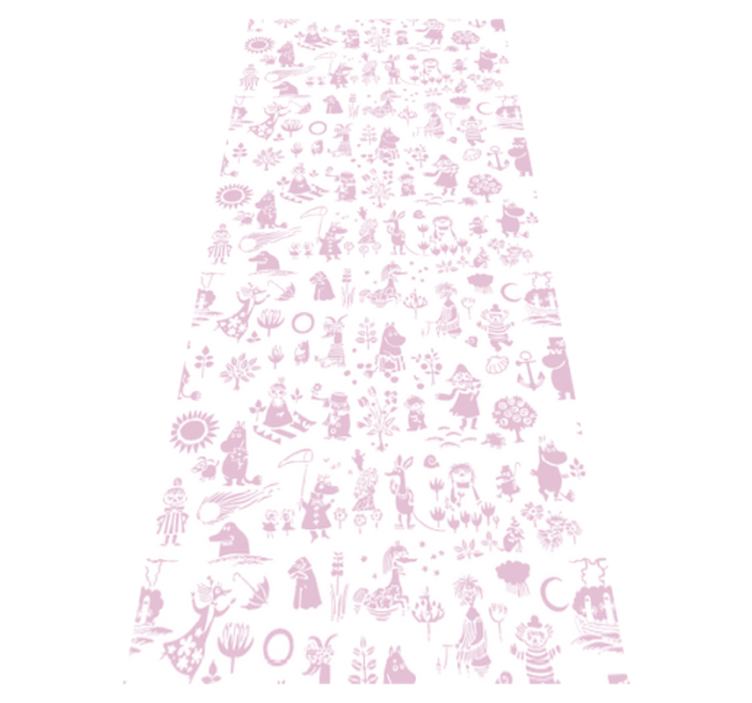 Tapis vinyle chambre moomi rose - TenStickers