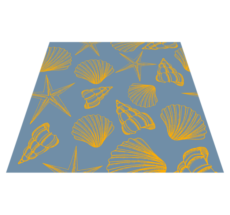 Tapis vinyle nature coquillages et Étoiles - TenStickers