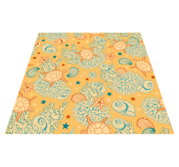 Tapis vinyle nature corail et vie marine - TenStickers