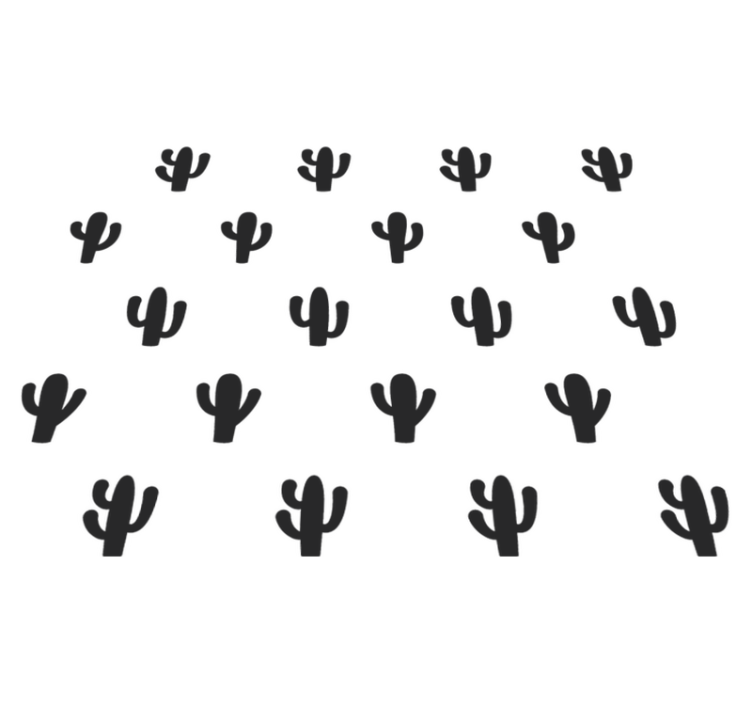 Tapis vinyle nature motif cactus - TenStickers