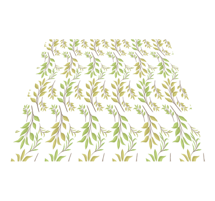 Tapis vinyle nature motif vert luxuriant - TenStickers