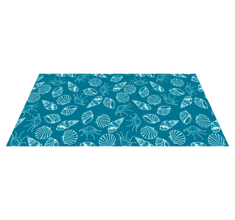 Tapis vinyle nature style coquillage - TenStickers