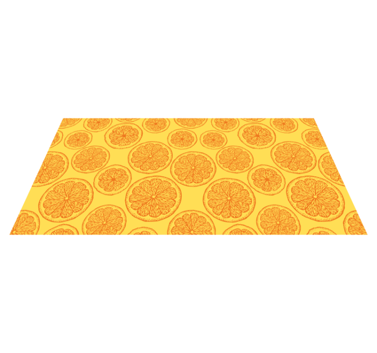 Tapis vinyle nature motif tranche d'agrumes - TenStickers