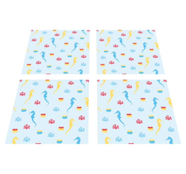 Tapis vinyle nature hippocampe nature éclat - TenStickers